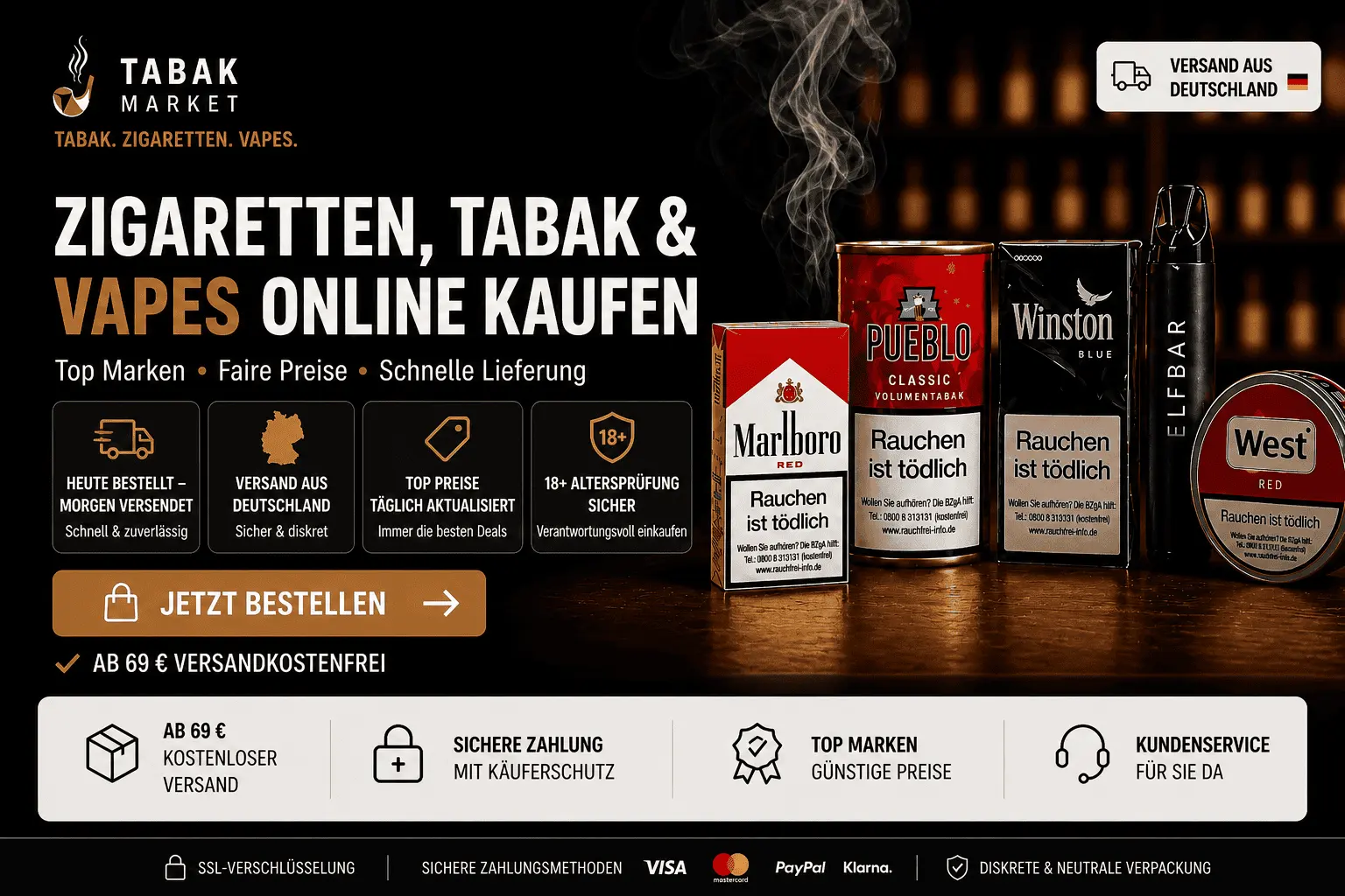 Baner tabak-market